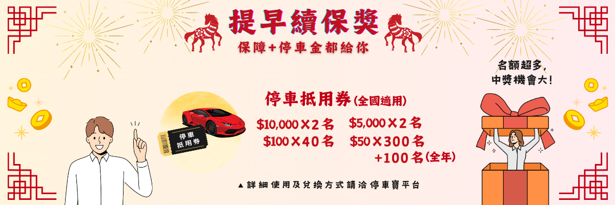 【第三重】提早續保獎