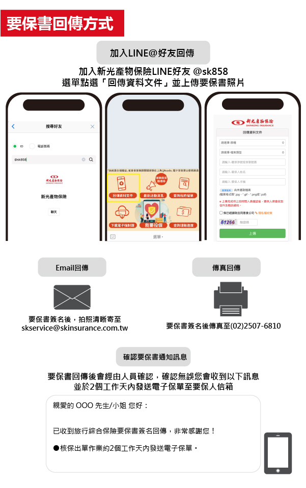 新光旅平險+不便險多人要保流程