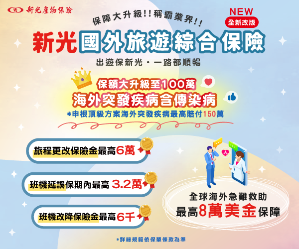 國外旅平險+不便險